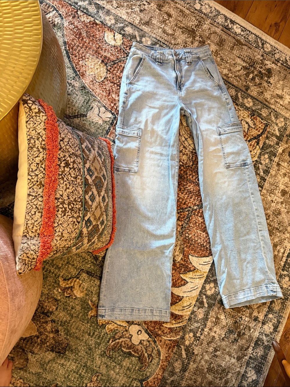 American eagle Super high rise baggy wide leg